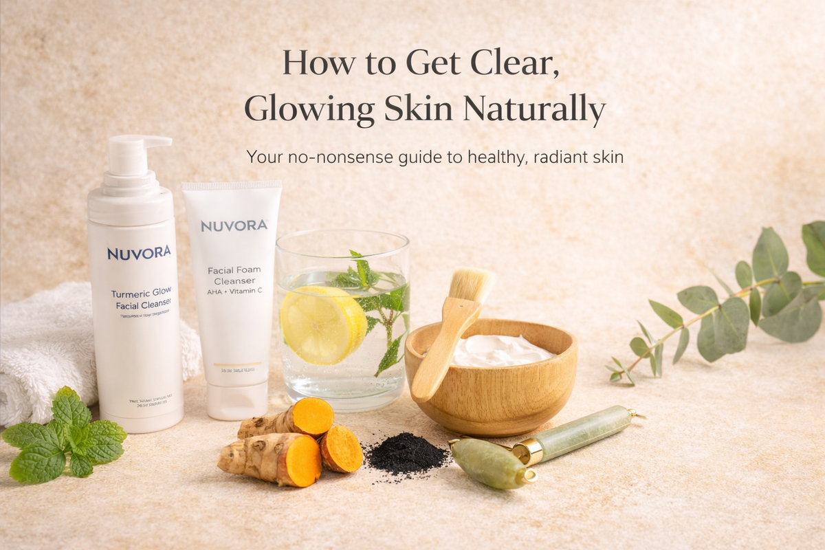 How to Get Clear, Glowing Skin Naturally (Simple Routine) – Nuvora