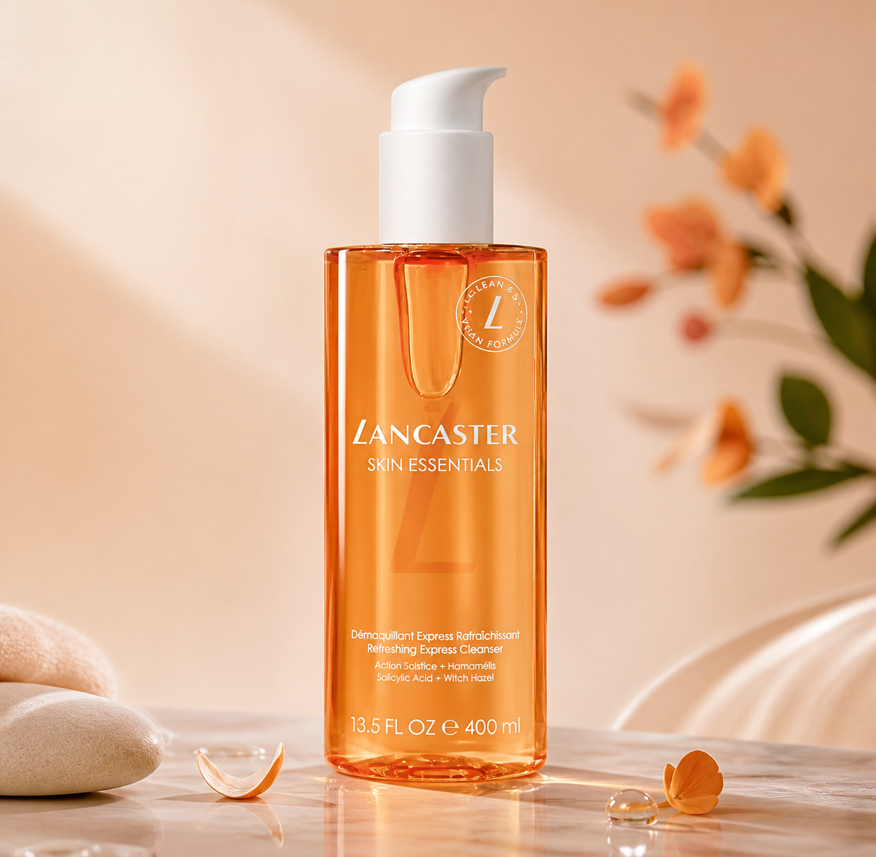 Refreshing facial cleanser benefits showing deep cleansing, hydration and glowing skin results